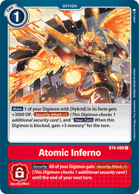 Atomic Inferno BT4-098-Kantocards