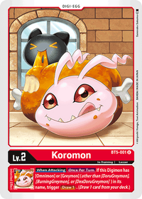 Koromon BT5-001-Kantocards