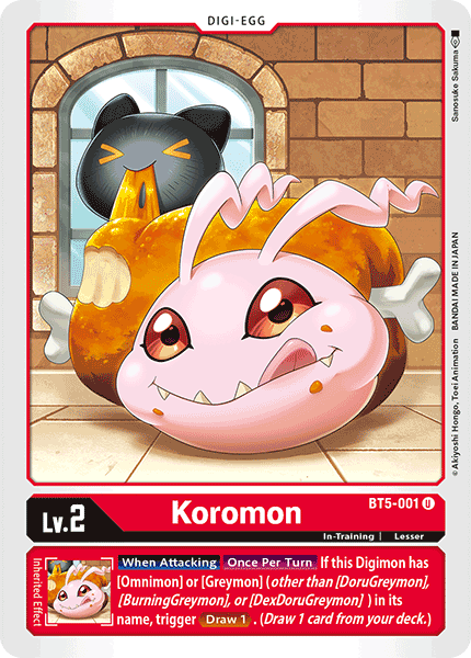 Koromon BT5-001-Kantocards