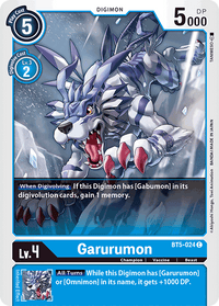 Garurumon BT5-024-Kantocards