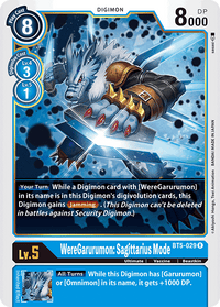WereGarurumon: Sagittarius Mode BT5-029-Kantocards