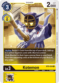 Kotemon BT5-034-Kantocards