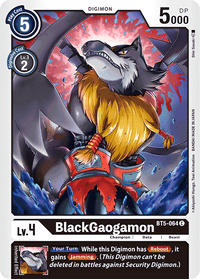 BlackGaogamon BT5-064-Kantocards