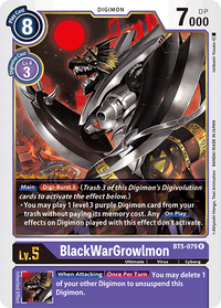 BlackWarGrowlmon BT5-079-Kantocards