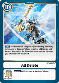 All Delete BT5-110-Kantocards