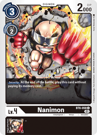 Nanimon BT6-058-Kantocards