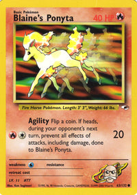 Blaine's Ponyta 63/132-Kantocards