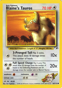 Blaine's Tauros 64/132-Kantocards