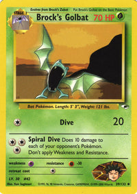 Brock's Golbat 39/132-Kantocards