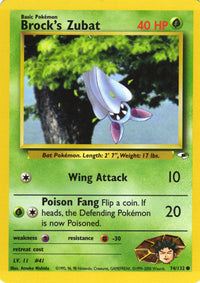 Brock's Zubat 74/132-Kantocards