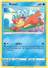 Buizel 038/172 Reverse Holo-Kantocards