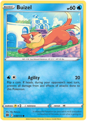 Buizel 038/172-Kantocards