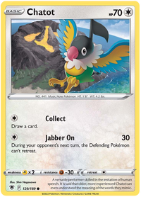 Chatot 129/189-Kantocards