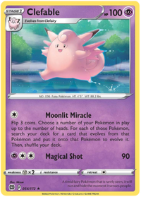 Clefable 054/172 - Rare-Kantocards