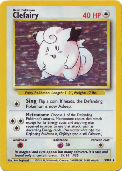 Clefairy 5/102