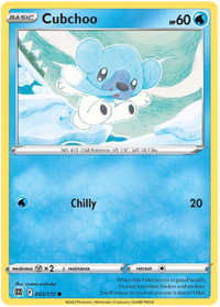 Cubchoo 042/172 Reverse Holo-Kantocards