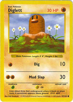 Diglet  47/102 - Shadowless