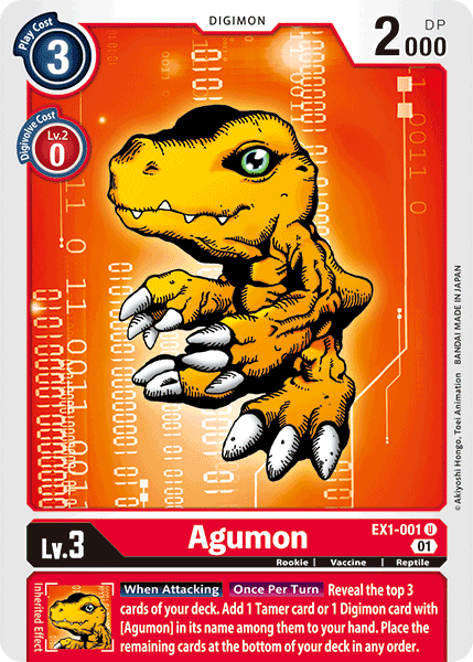 Agumon EX1-001-Kantocards