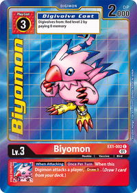 Biyomon EX1-002 Arte Alterno-Kantocards