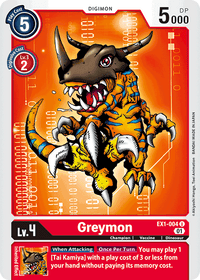 Greymon EX1-004-Kantocards
