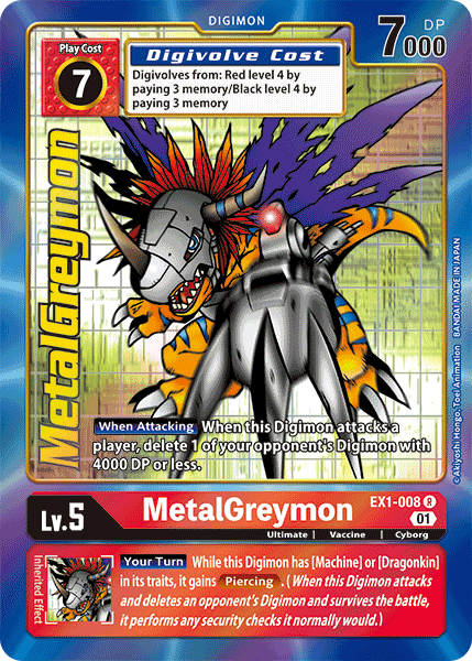 MetalGreymon EX1-008 Arte Alterno