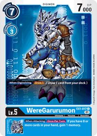 WereGarurumon EX1-017-Kantocards