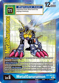 MetalGarurumon EX1-021 Arte Alterno-Kantocards