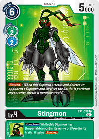 Stingmon EX1-038-Kantocards