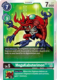 MegaKabuterimon EX1-040-Kantocards