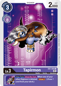Tapirmon EX1-055-Kantocards