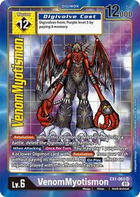 VenomMyotismon EX1-063 Arte Alterno-Kantocards