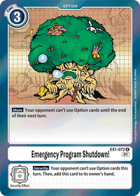Emergency Program Shutdown! EX1-072-Kantocards