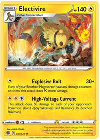 Electivire 047/172 Reverse Holo-Kantocards