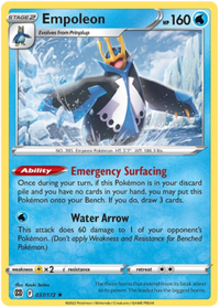 Empoleon 037/172 - Holo-Kantocards