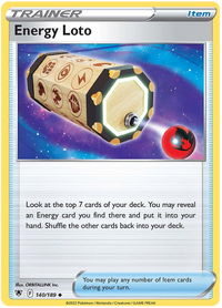 Energy Loto 140/189-Kantocards