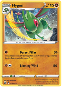 Flygon 076/172 - Rare-Kantocards
