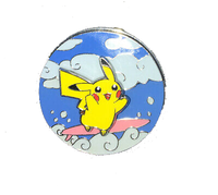 Doble Pin Celebrations Surfing & Flying Pikachu-Kantocards