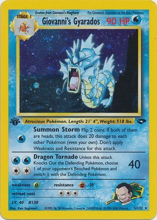 Giovanni's Gyarados 5/132 - 1st Edition