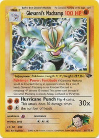 Giovanni's Machamp 6/132 - Holo-Kantocards