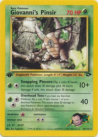Giovanni's Pinsir 24/132 - st Edition-Kantocards