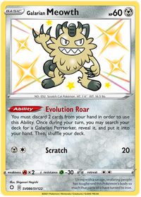 Galarian Meowth SV086/SV122-Kantocards