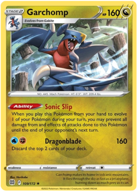Garchomp 109/172 Reverse Holo