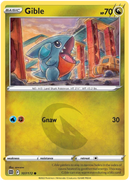 Gible 107/172 Reverse Holo-Kantocards