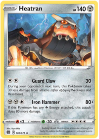 Heatran 100/172 - Rare-Kantocards
