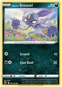 Hisuian Sneasel 092/189-Kantocards