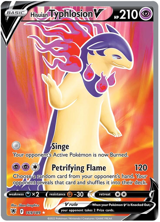 Hisuian Typhlosion V 169/189