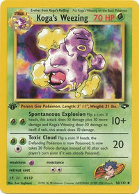 Koga's Weezing 50/132 - 1st Edition-Kantocards