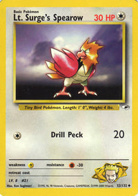 Lt. Surge's Spearow 52/132-Kantocards