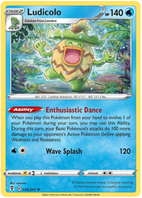Ludicolo 034/203 - Holo