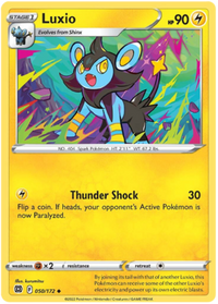 Luxio 050/172 Reverse Holo-Kantocards